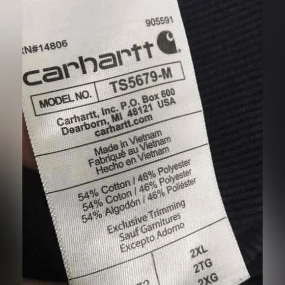 Carhartt Rain Defender® Midweight Logo Graphic Sweatshirt Size 2XL MSRP $64.99 - Picture 5 of 6